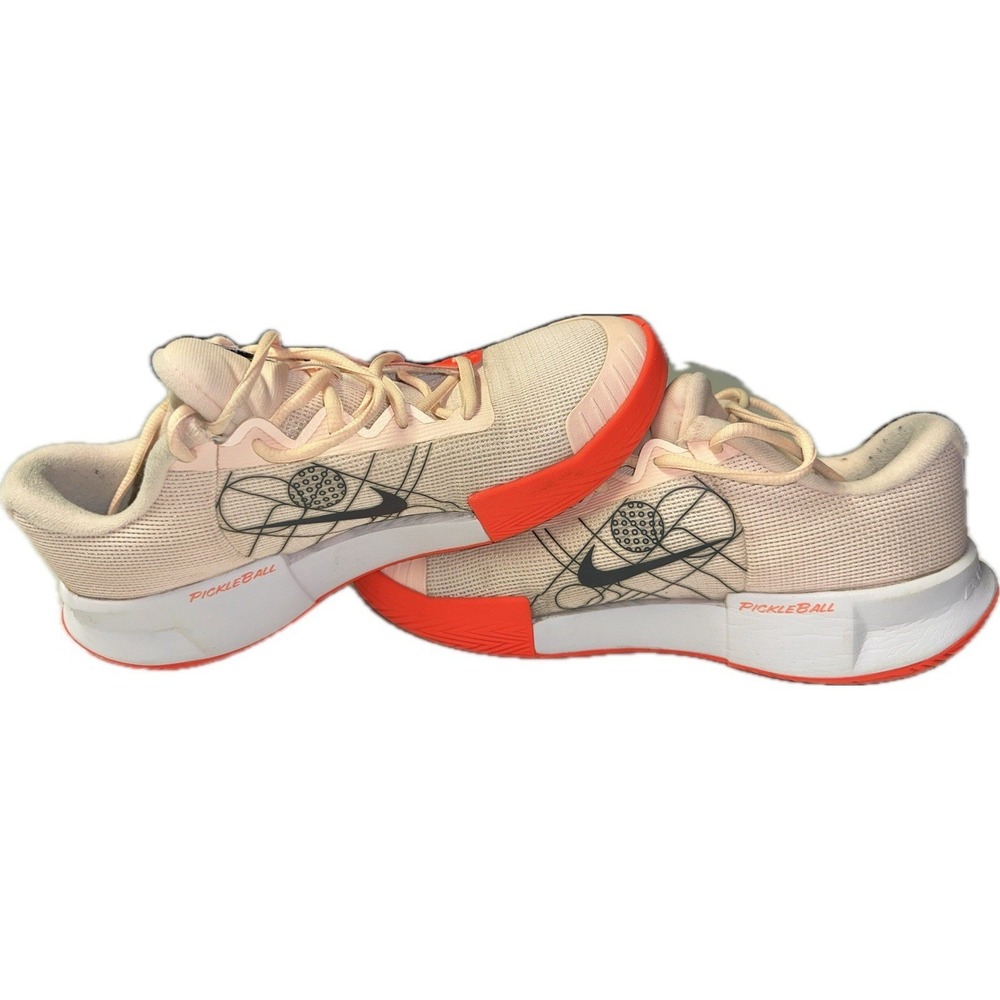 Nike Zoom Challenge Womens Size 9.5 Pickleball Shoes Orange White FQ4155 801 - Picture 6 of 7